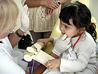 Pequeños pacientes con el odontólogo